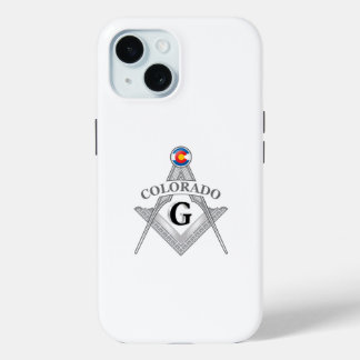 Freemasonry lodge of the state of Colorado iPhone 15 Case