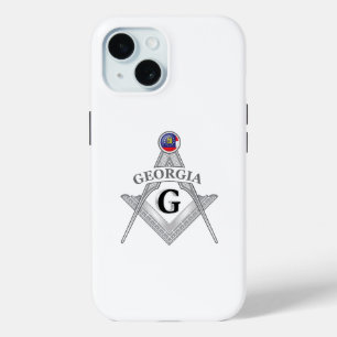 Freemasonry lodge of the state of Georgia iPhone 15 Case