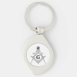 Freemasonry lodge of the state of Georgia Keychain