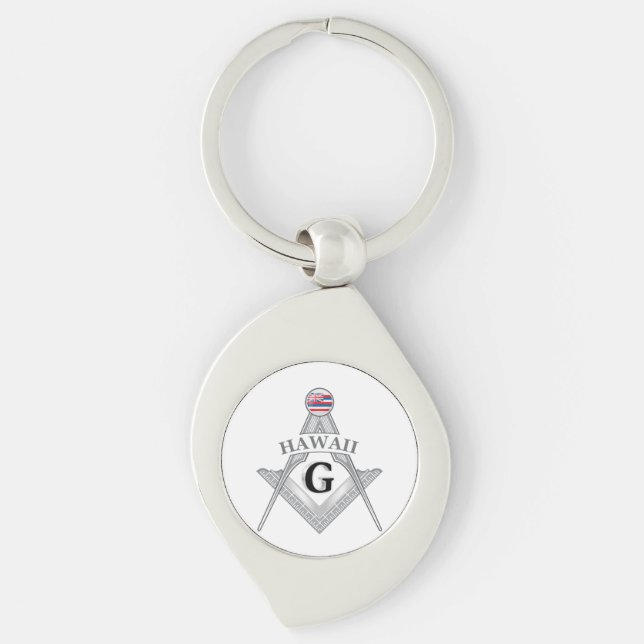 Freemasonry lodge of the state of Hawaii Keychain (Front)