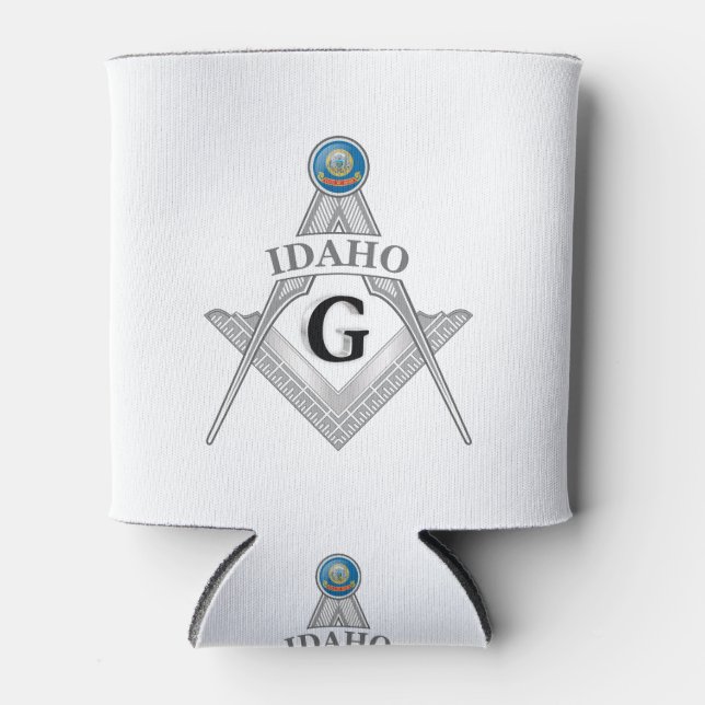 Freemasonry lodge of the state of Idaho Can Cooler (Front)