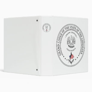 Freemasonry lodge of the state of Louisiana Binder