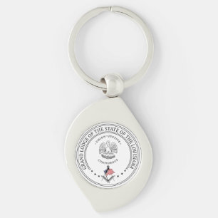 Freemasonry lodge of the state of Louisiana Keychain