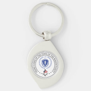 Freemasonry lodge of the state of Massachusets Keychain