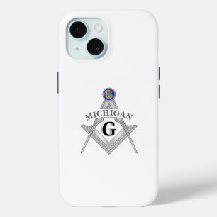 Freemasonry lodge of the state of Michigan iPhone 15 Case