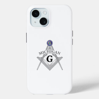 Freemasonry lodge of the state of Michigan iPhone 15 Case