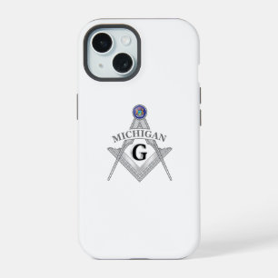 Freemasonry lodge of the state of Michigan iPhone 15 Case