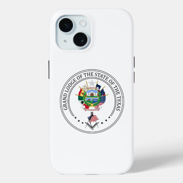 Freemasonry lodge of the state of Texas Case-Mate iPhone Case (Back)