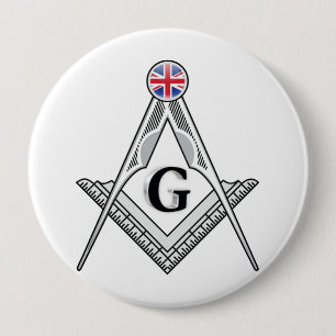 Freemasonry lodge of United Kingdom 4 Inch Round Button