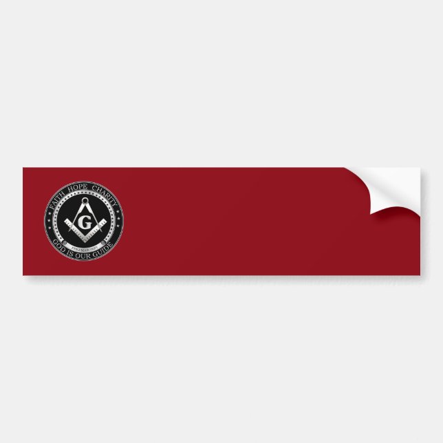 Freemasonry seal bumper sticker (Front)