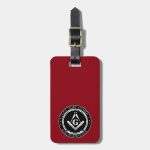 Freemasonry seal luggage tag