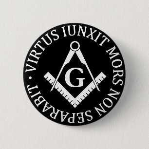 Freemasonry sign 2 inch round button
