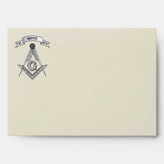 Freemasonry sign envelope (Front)