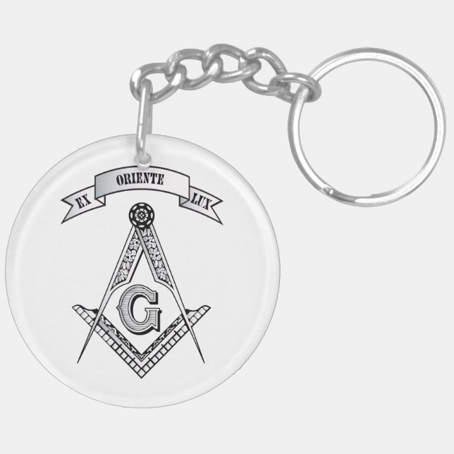 Freemasonry sign keychain (Back Left)