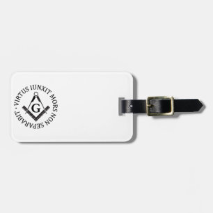 Freemasonry sign luggage tag