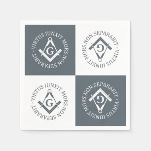 Freemasonry sign napkin
