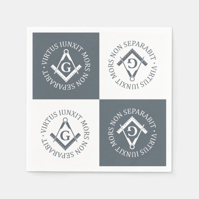 Freemasonry sign napkin (Front)