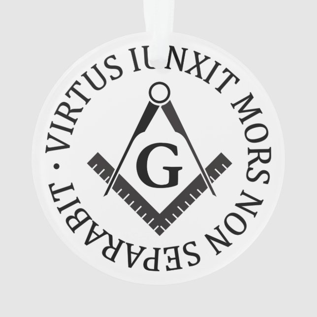 Freemasonry sign ornament (Back)