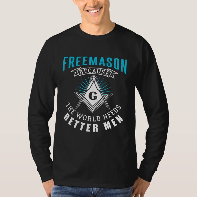 Freemasonry Square And Compasses Design For Men 1 T-Shirt (Front)