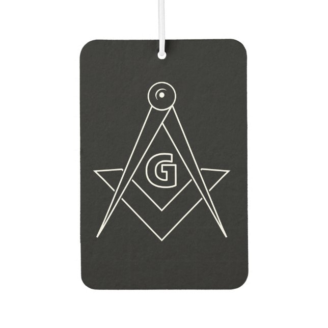 Freemasonry symbol air freshener (Front)