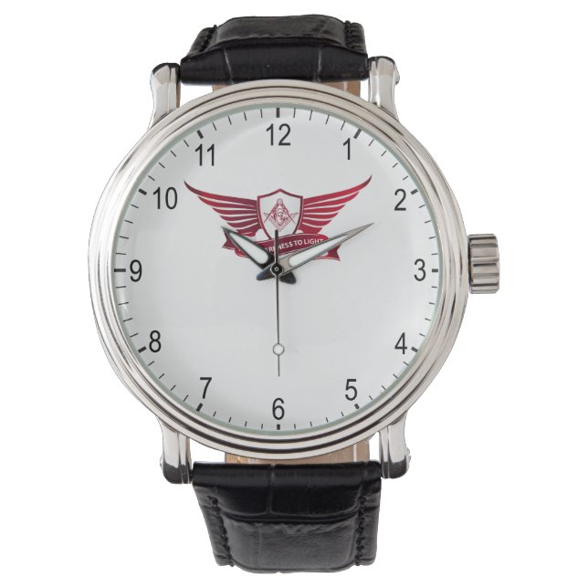 Freemasonry symbol and shield watch (Front)