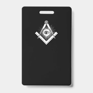 Freemasonry symbol badge