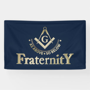 Freemasonry symbol banner