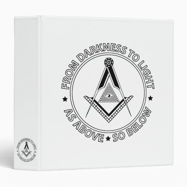 Freemasonry symbol binder (Front/Spine)