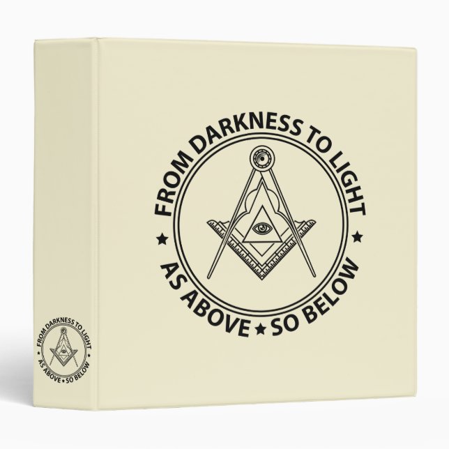 Freemasonry symbol binder (Front/Spine)