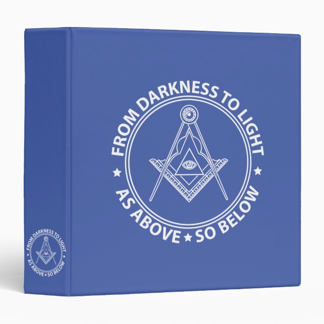 Freemasonry symbol binder (Front/Spine)