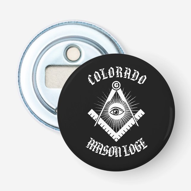 Freemasonry symbol bottle opener (Front)