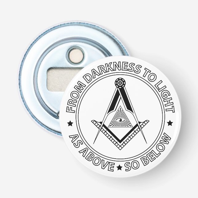 Freemasonry symbol bottle opener (Front)