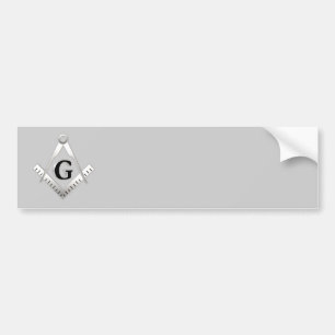 Freemasonry symbol bumper sticker