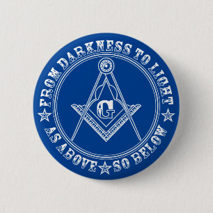 Freemasonry symbol button