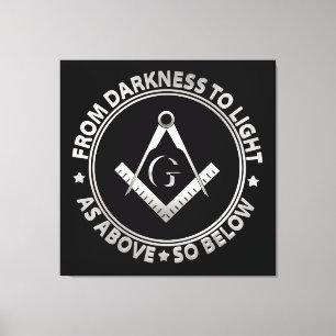 Freemasonry symbol canvas print