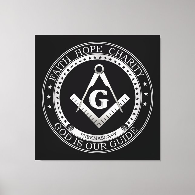 Freemasonry symbol canvas print (Front)