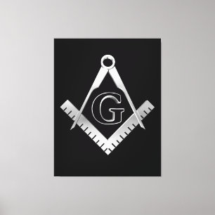 Freemasonry symbol canvas print