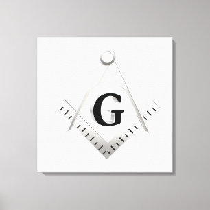 Freemasonry symbol canvas print