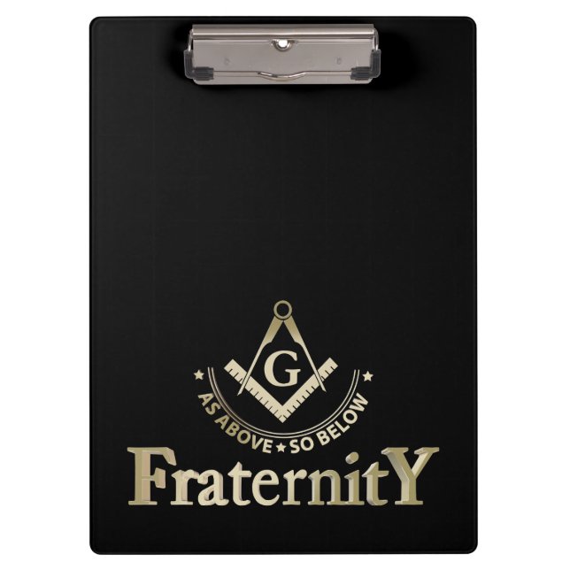 Freemasonry symbol clipboard (Front)