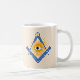 Freemasonry symbol coffee mug