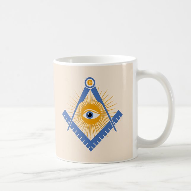 Freemasonry symbol coffee mug (Right)