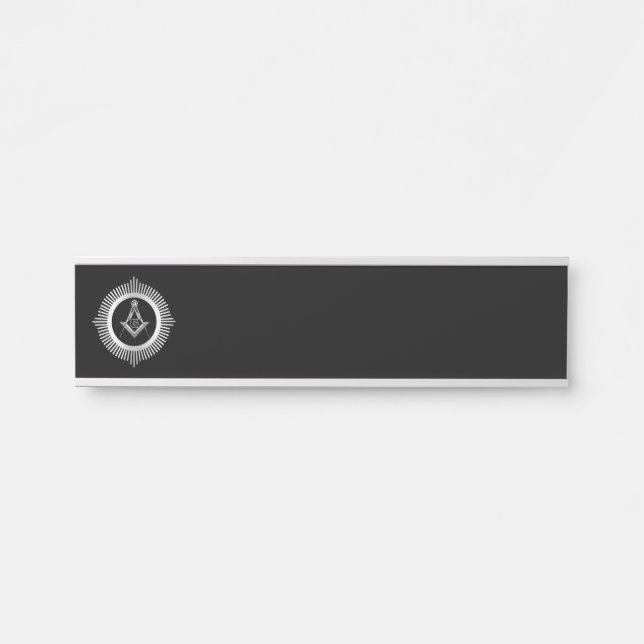 Freemasonry symbol door sign (Front)