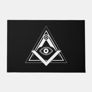 Freemasonry symbol doormat