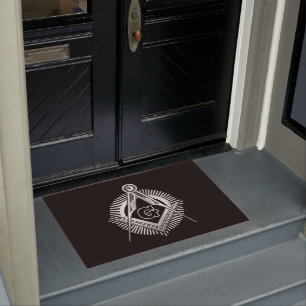 Freemasonry symbol doormat