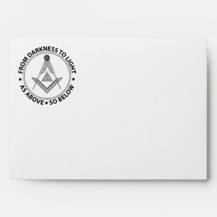 Freemasonry symbol envelope