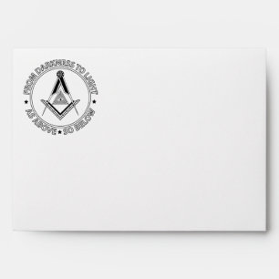 Freemasonry symbol envelope