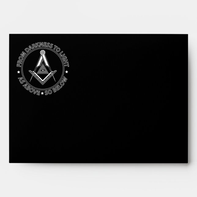 Freemasonry symbol envelope (Front)