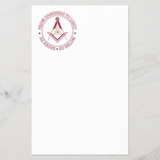 Freemasonry symbol flyer (Front)