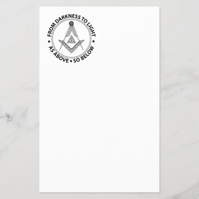 Freemasonry symbol flyer (Front)