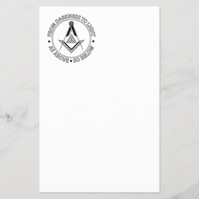 Freemasonry symbol flyer (Front)